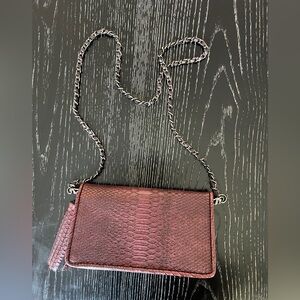 Zara burgundy crossbody bag